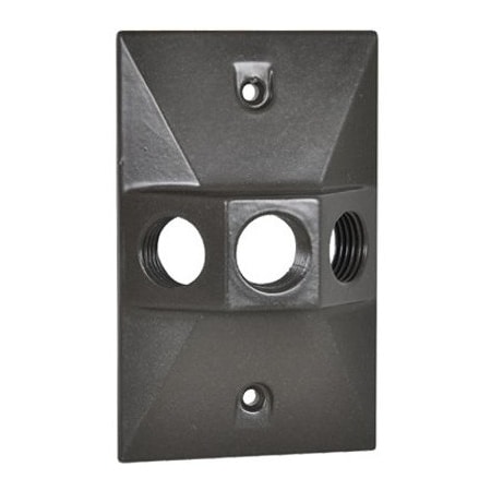 Hubbell ME BRZ Rect Lamp Cover RE-3-BR